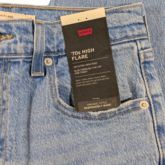 Levi's Premium High Rise Flare NWT size 26x32 J1451 - Picture 6 of 12